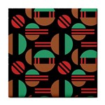 Abstract Geometric Pattern Tile Coaster