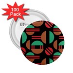 Abstract Geometric Pattern 2.25  Buttons (100 pack) 