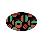 Abstract Geometric Pattern Sticker Oval (100 pack)