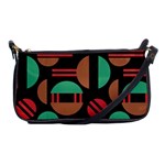 Abstract Geometric Pattern Shoulder Clutch Bag