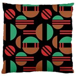 Abstract Geometric Pattern Standard Premium Plush Fleece Cushion Case (One Side)