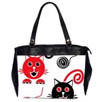 Cat Little Ball Animal Oversize Office Handbag (2 Sides)