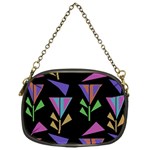 Abstract Pattern Flora Flower Chain Purse (One Side)