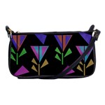 Abstract Pattern Flora Flower Shoulder Clutch Bag