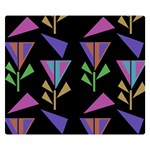 Abstract Pattern Flora Flower Premium Plush Fleece Blanket (Small)