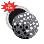 Abstract Nature Black White 2.25  Magnets (10 pack) 