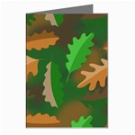 Leaves Foliage Pattern Oak Autumn Greeting Cards (Pkg of 8)