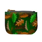 Leaves Foliage Pattern Oak Autumn Mini Coin Purse