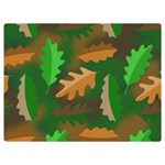 Leaves Foliage Pattern Oak Autumn Premium Plush Fleece Blanket (Extra Small)