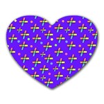 Abstract Background Cross Hashtag Heart Mousepad