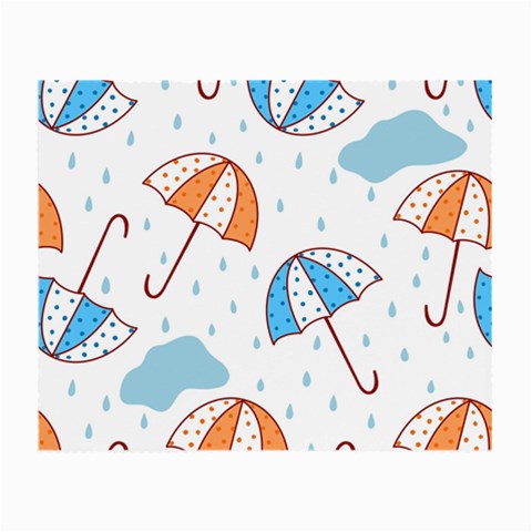 Rain Umbrella Pattern Water Small Glasses Cloth (2 Sides) from ArtsNow.com Front