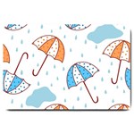 Rain Umbrella Pattern Water Large Doormat