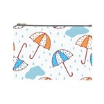 Rain Umbrella Pattern Water Cosmetic Bag (Large)