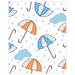 Rain Umbrella Pattern Water Drawstring Bag (Small)