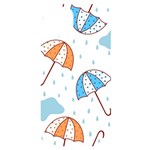 Rain Umbrella Pattern Water iPhone 14 Plus Black UV Print Case