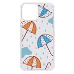 Rain Umbrella Pattern Water iPhone 13 Pro Max TPU UV Print Case