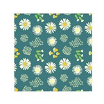Drawing Flowers Meadow White Square Satin Scarf (30  x 30 )