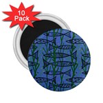 Fish Pike Pond Lake River Animal 2.25  Magnets (10 pack) 