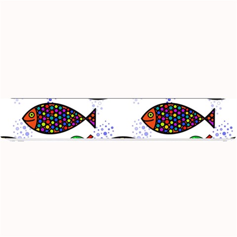 Fish Abstract Colorful Small Bar Mat from ArtsNow.com 24 x4  Bar Mat