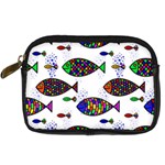 Fish Abstract Colorful Digital Camera Leather Case