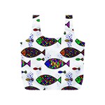 Fish Abstract Colorful Full Print Recycle Bag (S)