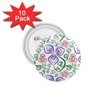Bloom Nature Plant Pattern 1.75  Buttons (10 pack)
