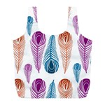 Pen Peacock Colors Colored Pattern Full Print Recycle Bag (L)