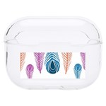 Pen Peacock Colors Colored Pattern Hard PC AirPods Pro Case