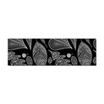 Leaves Flora Black White Nature Sticker Bumper (100 pack)