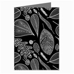 Leaves Flora Black White Nature Greeting Cards (Pkg of 8)