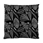 Leaves Flora Black White Nature Standard Cushion Case (Two Sides)