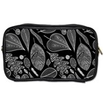 Leaves Flora Black White Nature Toiletries Bag (One Side)