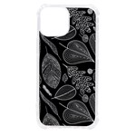 Leaves Flora Black White Nature iPhone 13 mini TPU UV Print Case