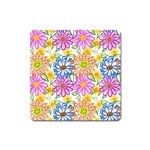 Bloom Flora Pattern Printing Square Magnet