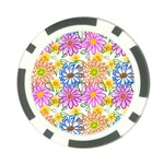 Bloom Flora Pattern Printing Poker Chip Card Guard