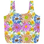 Bloom Flora Pattern Printing Full Print Recycle Bag (XL)