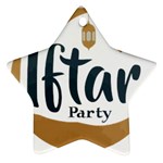 Iftar-party-t-w-01 Star Ornament (Two Sides)