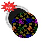 Pattern-repetition-snail-blue 2.25  Magnets (10 pack) 