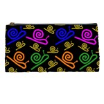 Pattern-repetition-snail-blue Pencil Case