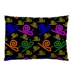 Pattern-repetition-snail-blue Pillow Case (Two Sides)