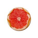 Grapefruit-fruit-background-food Rubber Coaster (Round)