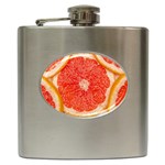 Grapefruit-fruit-background-food Hip Flask (6 oz)