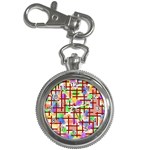 Pattern-repetition-bars-colors Key Chain Watches