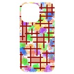 Pattern-repetition-bars-colors iPhone 14 Pro Max Black UV Print Case