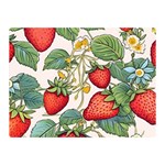 Strawberry-fruits Two Sides Premium Plush Fleece Blanket (Mini)
