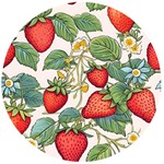 Strawberry-fruits Wooden Bottle Opener (Round)