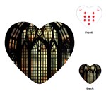 Stained Glass Window Gothic Playing Cards Single Design (Heart)