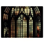 Stained Glass Window Gothic Premium Plush Fleece Blanket (Extra Small)