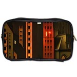 Sci-fi Futuristic Science Fiction City Neon Scene Artistic Technology Machine Fantasy Gothic Town Bu Toiletries Bag (One Side)