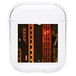 Sci-fi Futuristic Science Fiction City Neon Scene Artistic Technology Machine Fantasy Gothic Town Bu Hard PC AirPods 1/2 Case